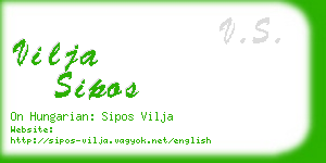 vilja sipos business card